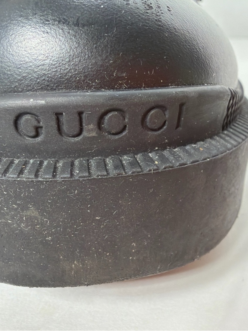 Gucci APOLLO CALFSKIN GG SUPREME NAPPA SAMOA QUILTED LACE UP ANKLE BOOTS 36.5 - Picture 8 of 16